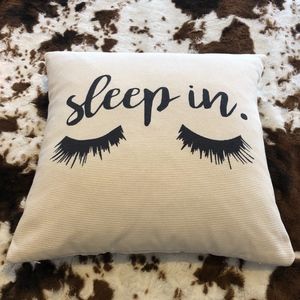 Sleep in Throw Pillow